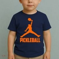 Orange Pickleball Sports Logo Toddler T-Shirt thumb 2