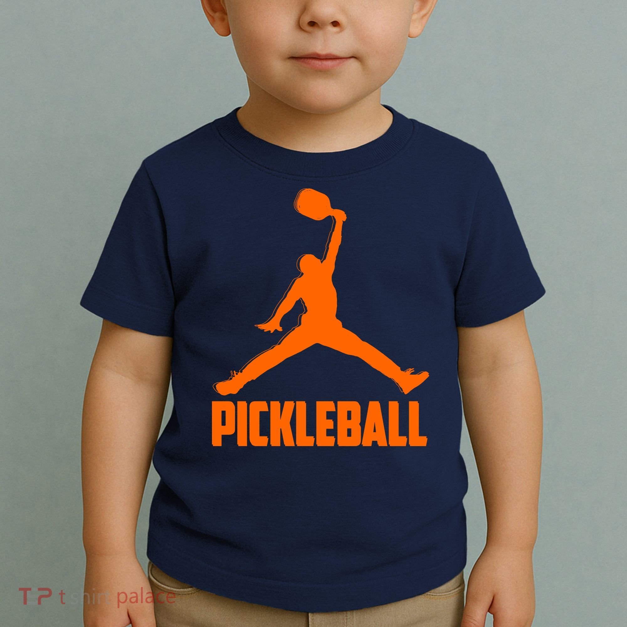 Orange Pickleball Sports Logo Toddler T-Shirt