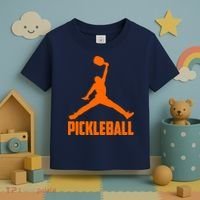 Orange Pickleball Sports Logo Toddler T-Shirt thumb 3