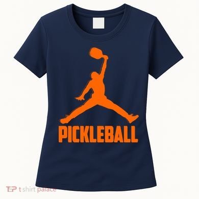 Orange Pickleball Sports Logo Women's T-Shirt