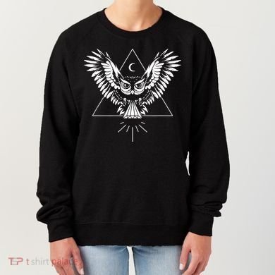 Owl Pyramid Secret Illuminati Owl Tattoo Style Women's Sweatshirt