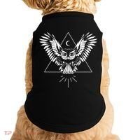Owl Pyramid Secret Illuminati Owl Tattoo Style Doggie Tank thumb 0