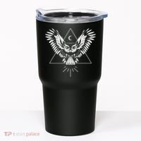 Owl Pyramid Secret Illuminati Owl Tattoo Style Tumbler thumb 0