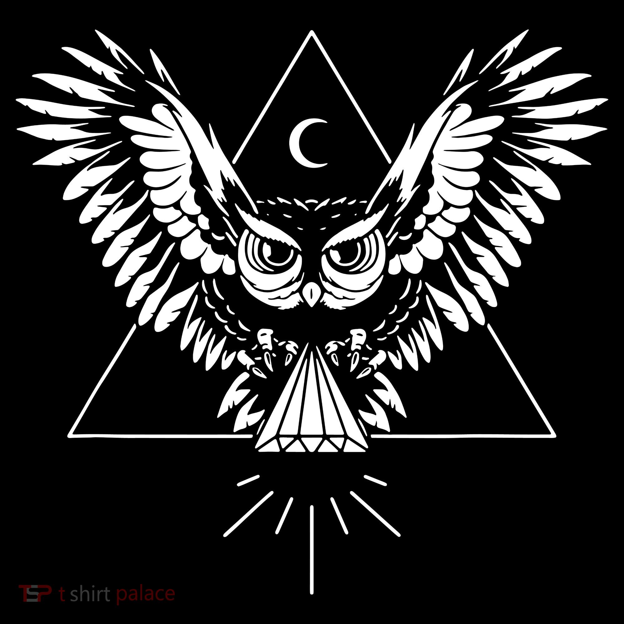 Owl Pyramid Secret Illuminati Owl Tattoo Style Baby Bodysuit