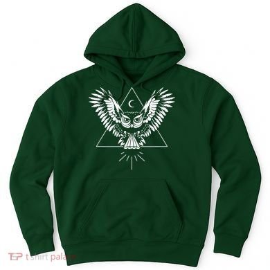 Owl Pyramid Secret Illuminati Owl Tattoo Style Hoodie