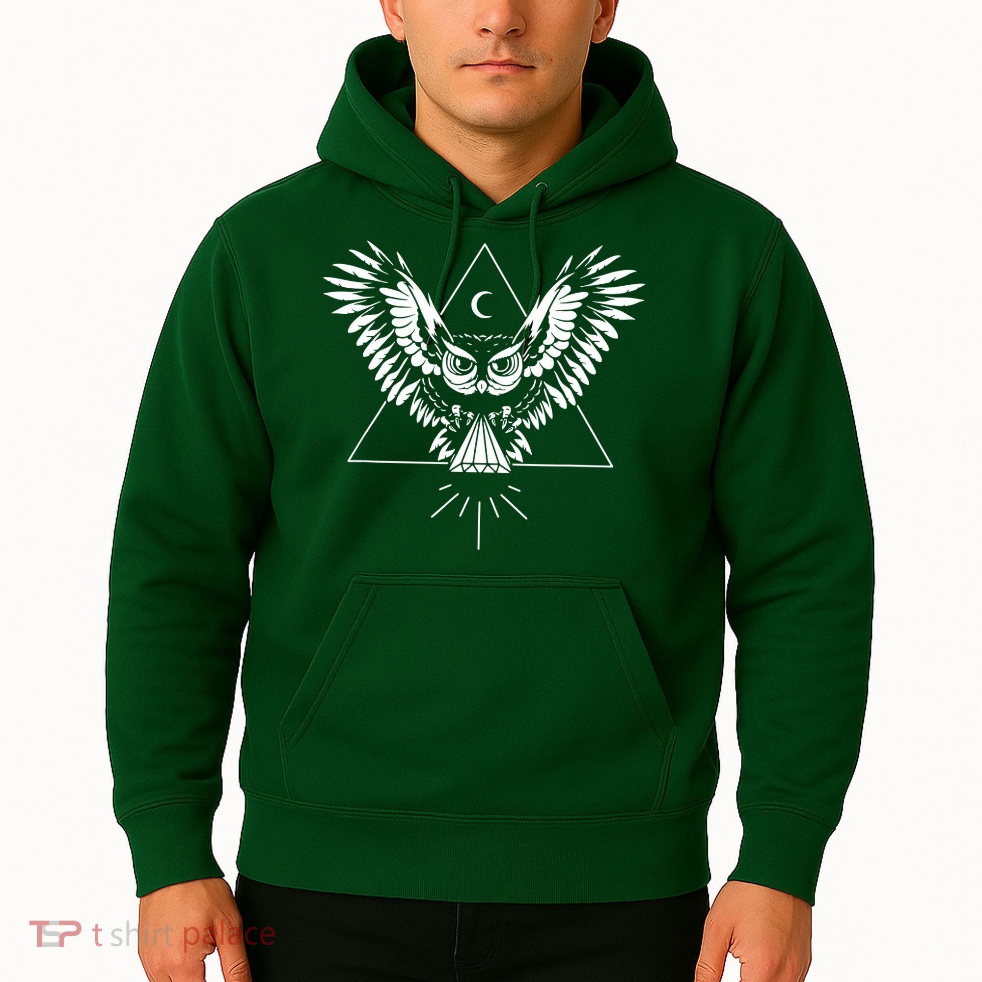 Owl Pyramid Secret Illuminati Owl Tattoo Style Hoodie