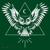 Owl Pyramid Secret Illuminati Owl Tattoo Style Apron thumb 3