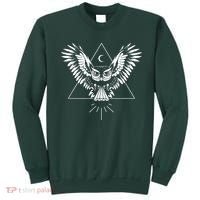 Owl Pyramid Secret Illuminati Owl Tattoo Style Sweatshirt thumb 0