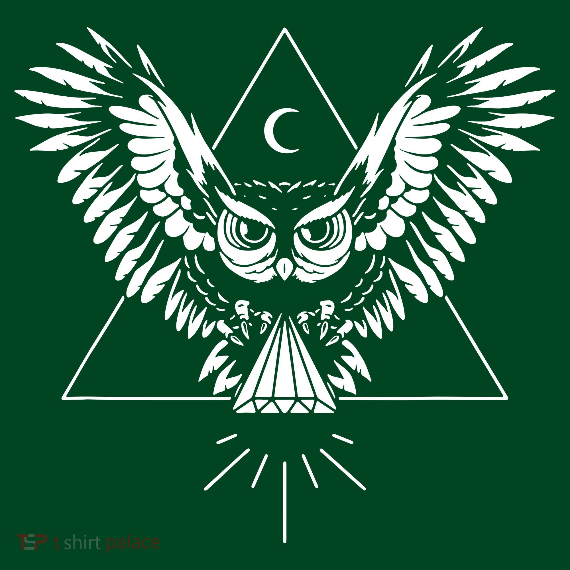 Owl Pyramid Secret Illuminati Owl Tattoo Style T-Shirt