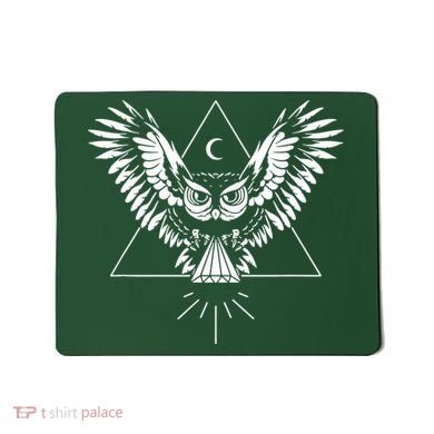 Owl Pyramid Secret Illuminati Owl Tattoo Style Mousepad