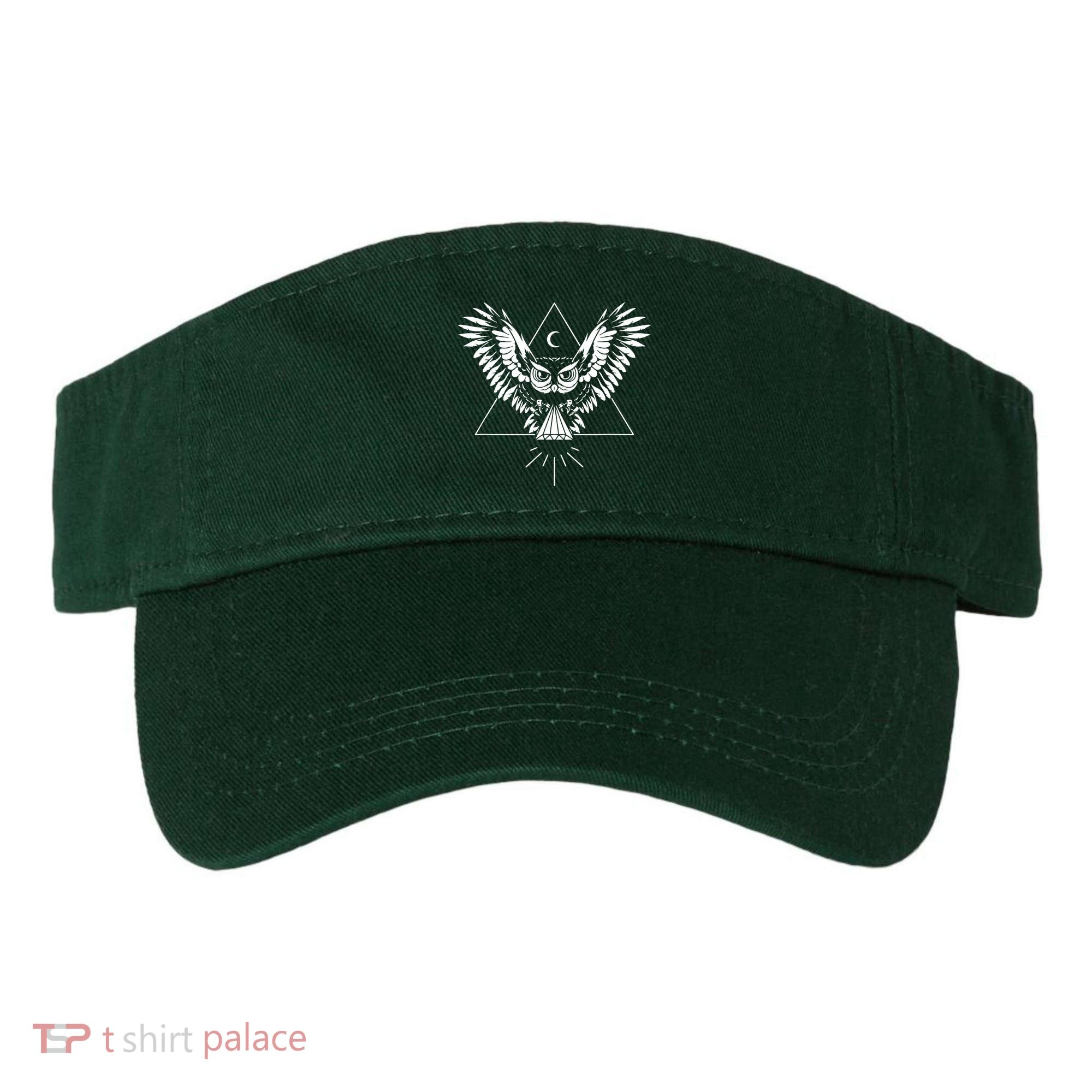 Owl Pyramid Secret Illuminati Owl Tattoo Style Visor