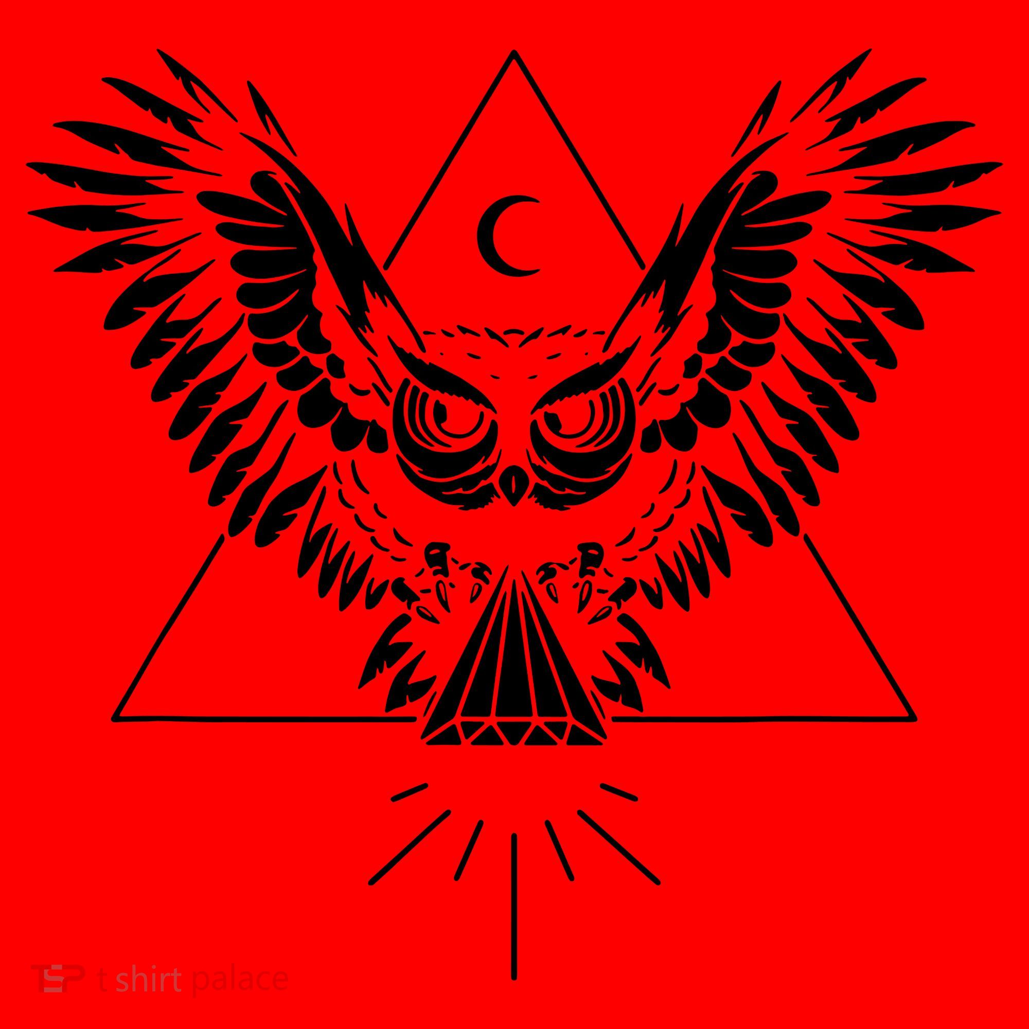 Owl Pyramid Secret Illuminati Owl Tattoo Style Santa Hat