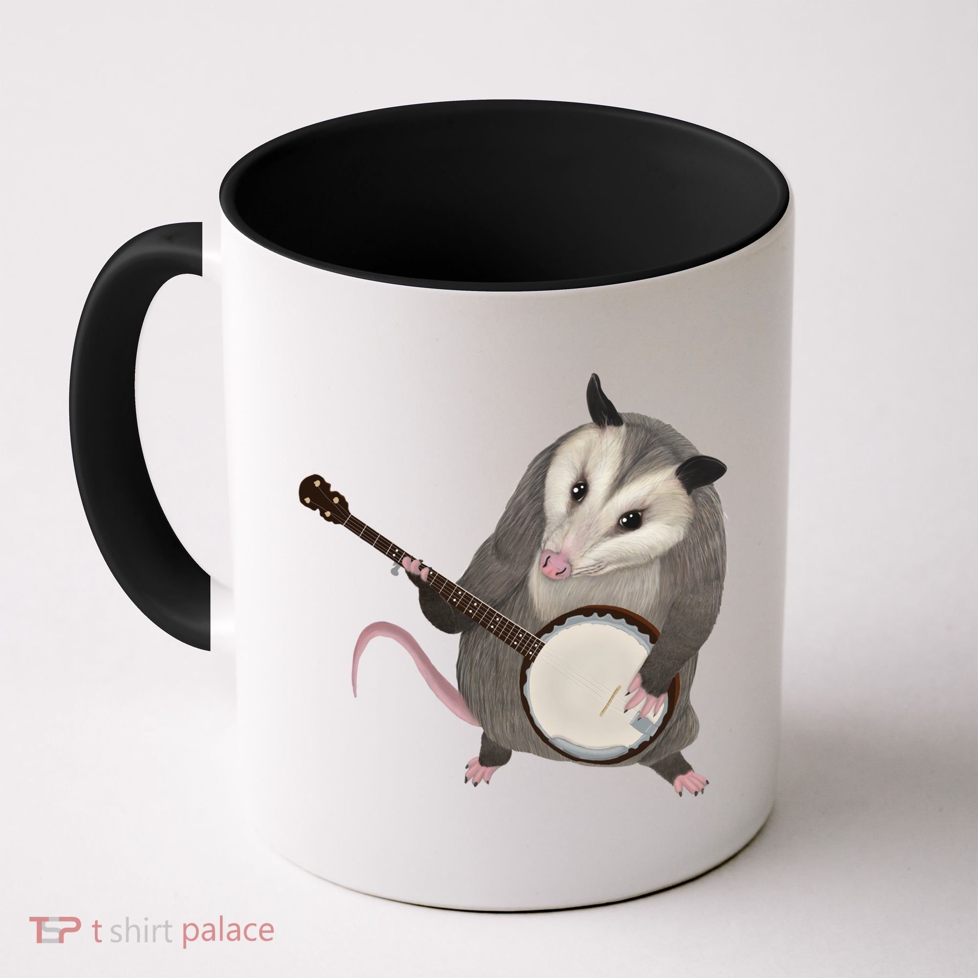 Opossum Playing The Banjo Gift Possum Gift Coffee Mug
