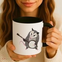 Opossum Playing The Banjo Gift Possum Gift Coffee Mug thumb 3