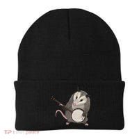 Opossum Playing The Banjo Gift Possum Gift Beanie thumb 0