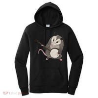Opossum Playing The Banjo Gift Possum Gift Women's Hoodie thumb 0