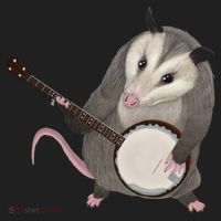 Opossum Playing The Banjo Gift Possum Gift Hat thumb 2
