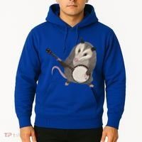 Opossum Playing The Banjo Gift Possum Gift Hoodie thumb 2