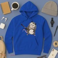 Opossum Playing The Banjo Gift Possum Gift Hoodie thumb 3