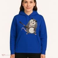 Opossum Playing The Banjo Gift Possum Gift Hoodie thumb 5
