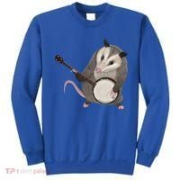 Opossum Playing The Banjo Gift Possum Gift Sweatshirt thumb 0