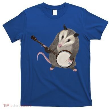 Opossum Playing The Banjo Gift Possum Gift T-Shirt