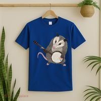 Opossum Playing The Banjo Gift Possum Gift T-Shirt thumb 2