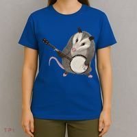 Opossum Playing The Banjo Gift Possum Gift T-Shirt thumb 4