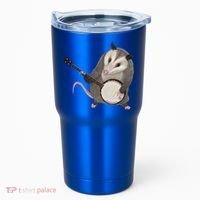 Opossum Playing The Banjo Gift Possum Gift Tumbler thumb 0