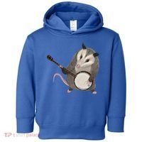 Opossum Playing The Banjo Gift Possum Gift Toddler Hoodie thumb 0