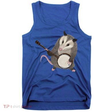 Opossum Playing The Banjo Gift Possum Gift Tank Top