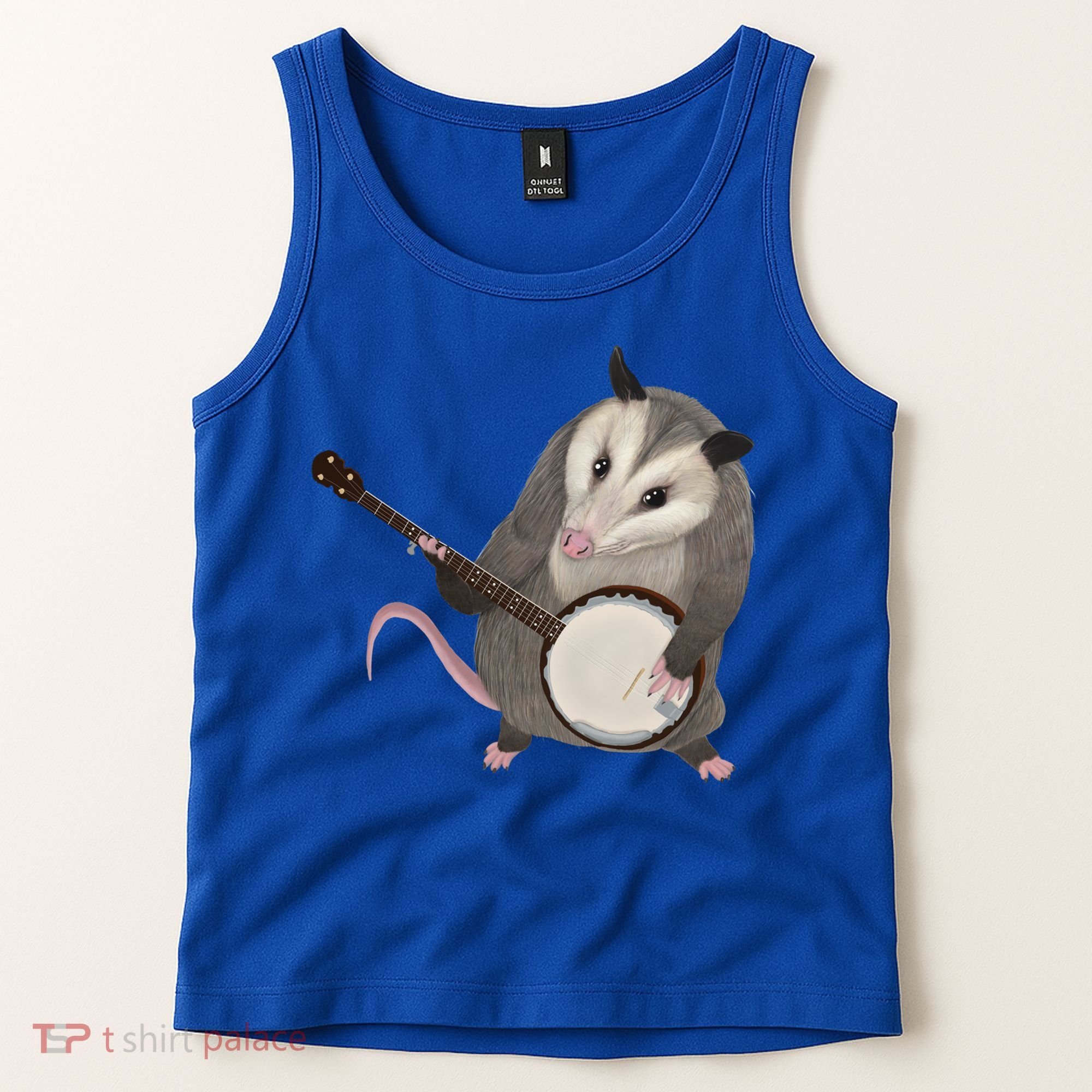 Opossum Playing The Banjo Gift Possum Gift Tank Top