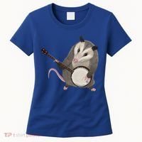 Opossum Playing The Banjo Gift Possum Gift Women's T-Shirt thumb 0