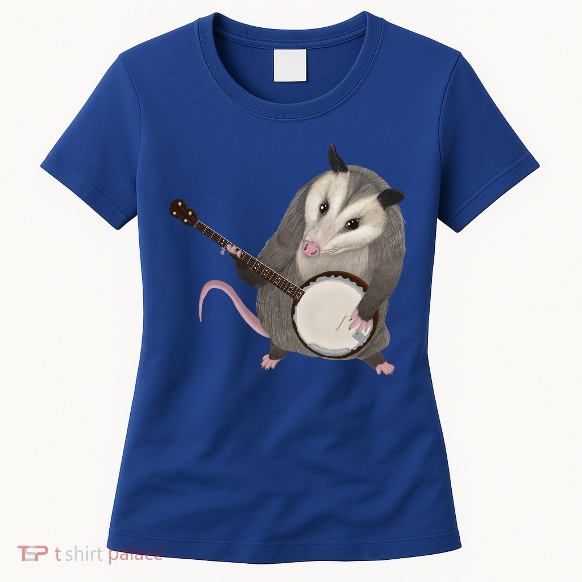 Opossum Playing The Banjo Gift Possum Gift Women's T-Shirt