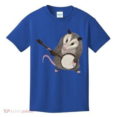 Opossum Playing The Banjo Gift Possum Gift Kids T-Shirt