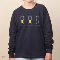 Optimist Pessimist Realist I Need A Beer Women's Sweatshirt thumb 0