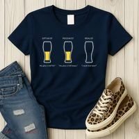 Optimist Pessimist Realist I Need A Beer Women's T-Shirt thumb 3