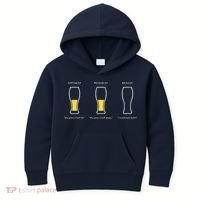Optimist Pessimist Realist I Need A Beer Kids Hoodie thumb 0