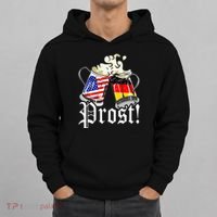 Oktoberfest Prost Usa Germany Flags Hoodie thumb 0