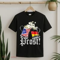 Oktoberfest Prost Usa Germany Flags T-Shirt thumb 2