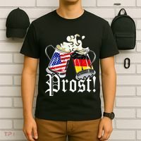 Oktoberfest Prost Usa Germany Flags T-Shirt thumb 6