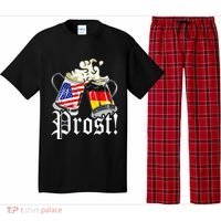 Oktoberfest Prost Usa Germany Flags Pajama Set thumb 0