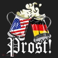 Oktoberfest Prost Usa Germany Flags Hat thumb 2