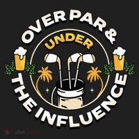 Over Par & Under The Influence Funny Golf Beanie thumb 2
