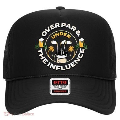 Over Par & Under The Influence Funny Golf Hat