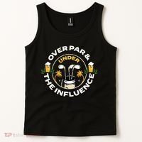 Over Par & Under The Influence Funny Golf Tank Top thumb 2