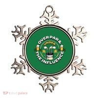 Over Par & Under The Influence Funny Golf Ornament thumb 0