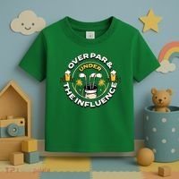 Over Par & Under The Influence Funny Golf Toddler T-Shirt thumb 3