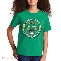 Over Par & Under The Influence Funny Golf Kids T-Shirt thumb 2