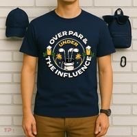 Over Par & Under The Influence Funny Golf T-Shirt thumb 6
